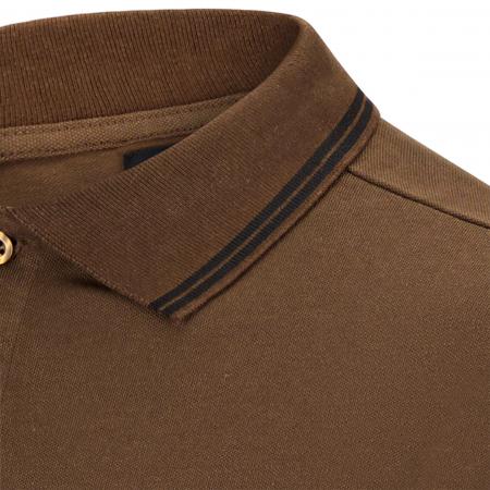 il Lago Prestige Poloshirt Pique Herren (Braun)