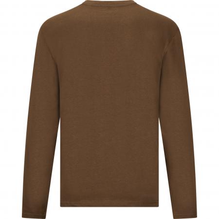 il Lago Prestige Langarmshirt Jonah Herren (Braun)