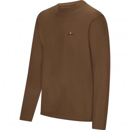 il Lago Prestige Langarmshirt Jonah Herren (Braun)