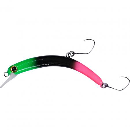  Forellen Banana Wobbler Peachy (Grün/Schwarz/Pink)