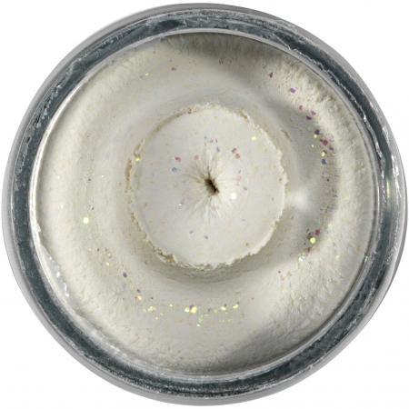  PowerBait® Natural Glitter Trout Bait (Garlic White Glitter)