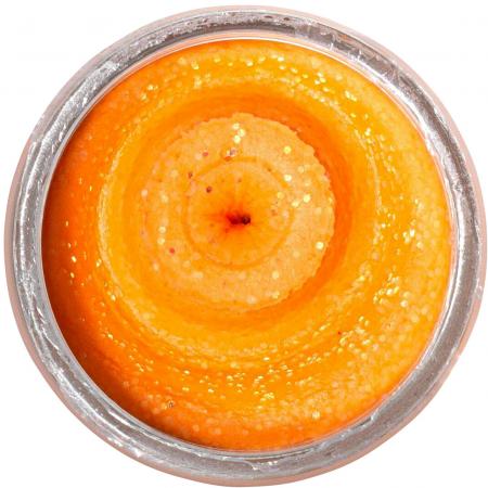 Berkley PowerBait® Natural Glitter Trout Bait (Crustacea FL Orange Glitter)