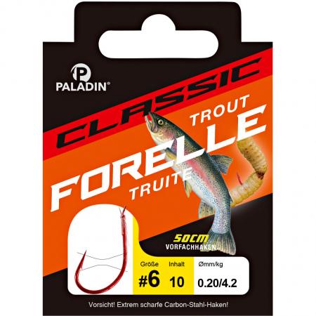  Forellenhaken Rot (100 cm)