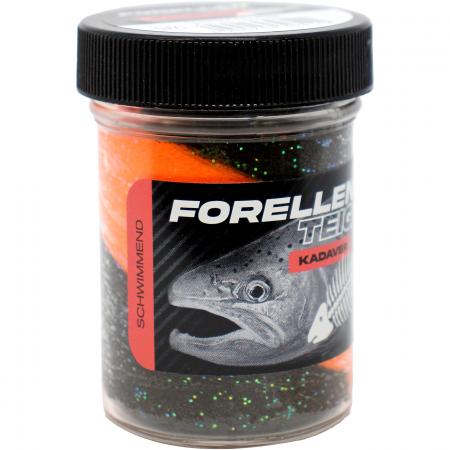  Forellenteig (schwarz/orange)