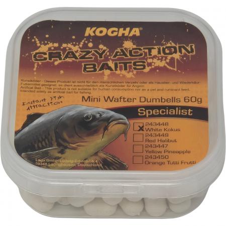  Crazy Action Baits Mini Wafter Dumbells (Kokos)