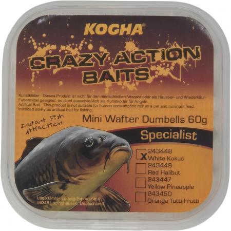 Kogha Crazy Action Baits Mini Wafter Dumbells (Kokos)