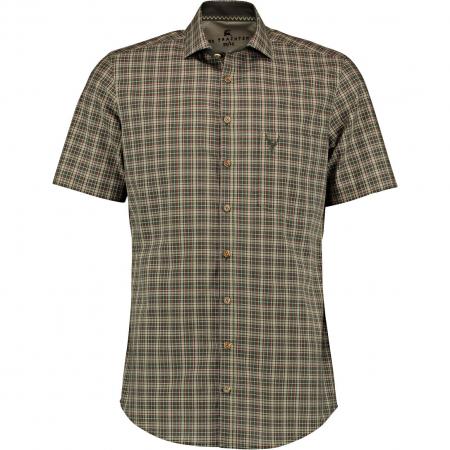  Piwaya Shirt 1/2 Sleeve Slim Fit Men (Olive)