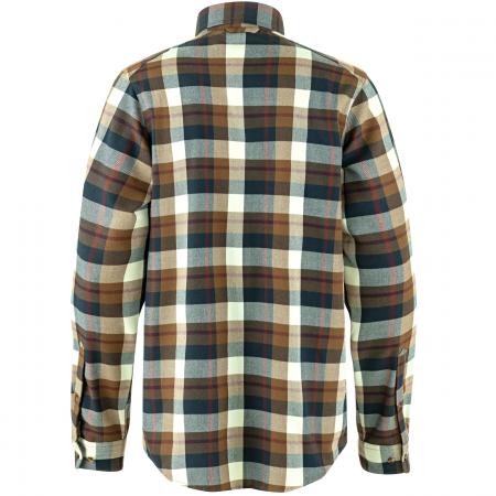  Singi Fjällglim Shirt M Herren (Wood Brown-Chalk White)