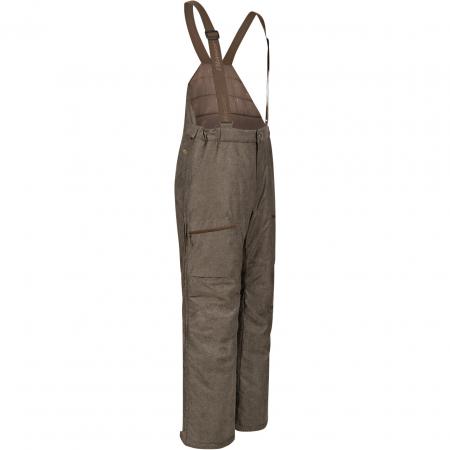  Top Heat Bib 2L Trousers Vintage Men, Padded (Olive Melange/Black)