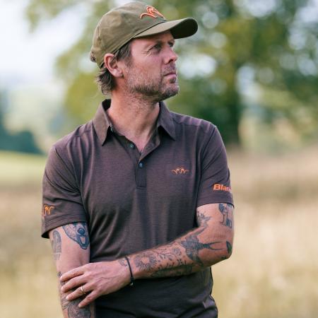 Blaser Poloshirt Competition Herren (Dunkelbraun)
