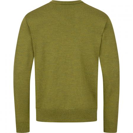  V-Neck Merino Sweater Herren (Vivid Grün)