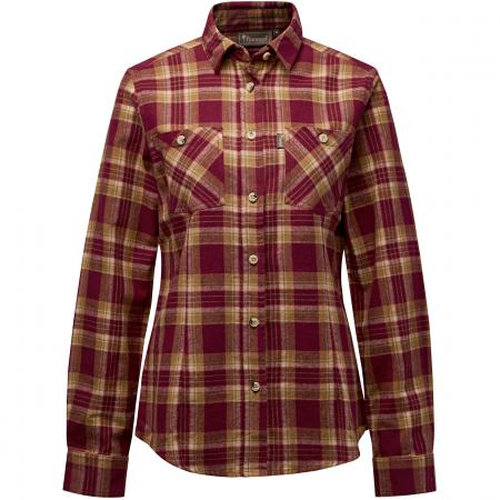 Felicia Shirt Damen (Burgundy/Olive Green)