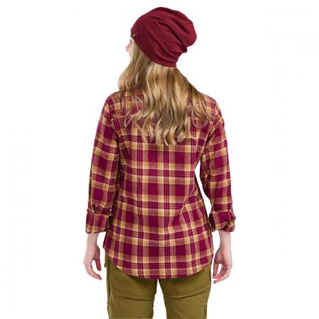 Pinewood Felicia Shirt Damen (Burgundy/Olive Green)