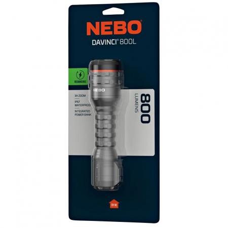 LED Taschenlampe Davinci (max. 800 Lumen)