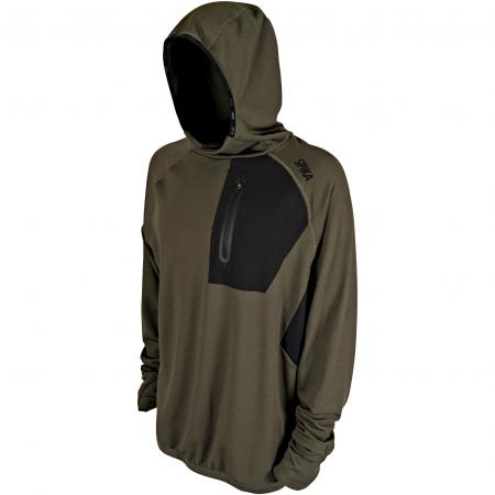 Microfleece Hoodie Herren (Olive Summit)