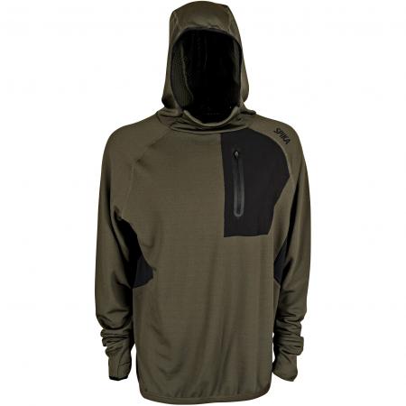 Microfleece Hoodie Herren (Olive Summit)