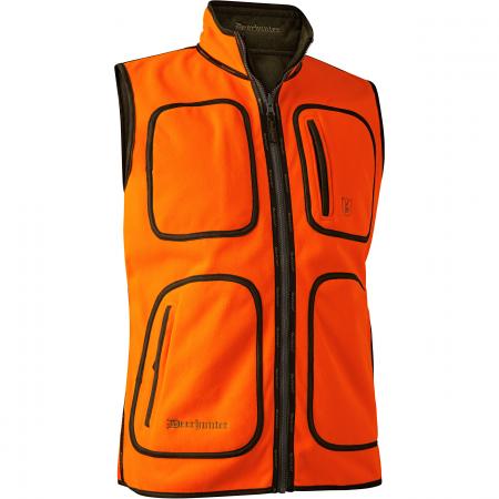  Gamekeeper Fleeceweste Herren, wendbar (Safety Orange)
