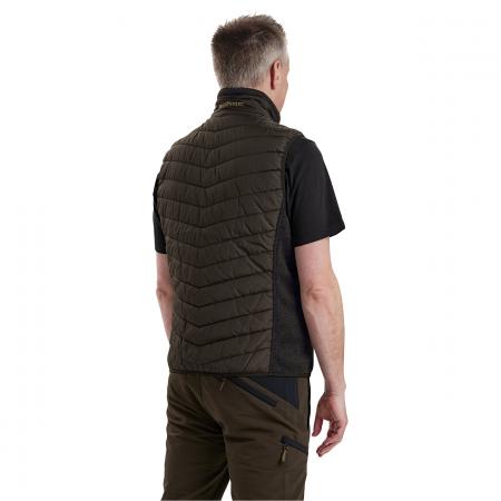  Moor wattierte Weste Herren, mit Strick (Brown Leaf)