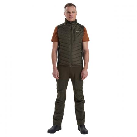 Moor wattierte Weste Herren, mit Strick (Timber)