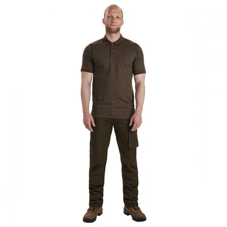 Deerhunter Gunnar Polo Hemd Herren (Brown Leaf Melange)