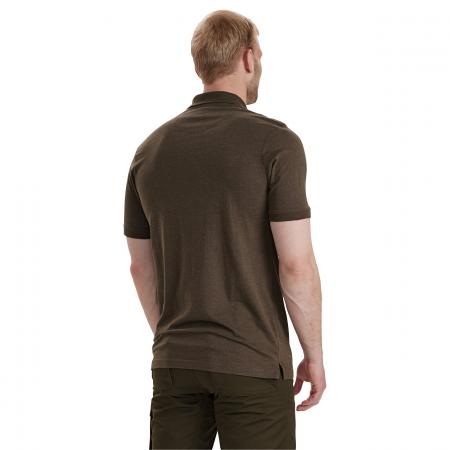 Deerhunter Gunnar Polo Hemd Herren (Brown Leaf Melange)