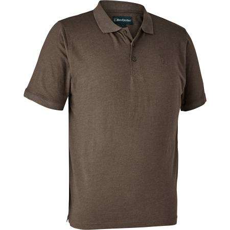 Gunnar Polo Hemd Herren (Brown Leaf Melange)