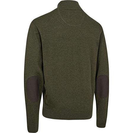  Harrington ½-Zip Knitted Jumper Men (Forest Ember Melange)