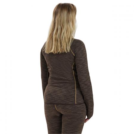  Lady Insulated Fleece Damen (Brown Melange)