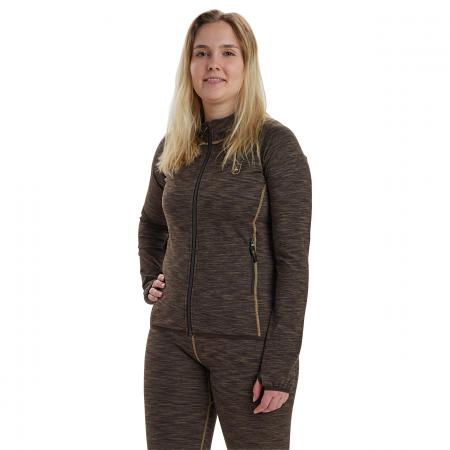 Lady Insulated Fleece Damen (Brown Melange)