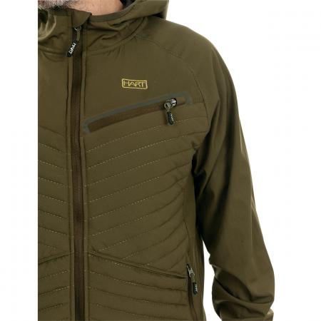  Ibice Hoodie Hybridjacke Herren (Dunkeloliv)