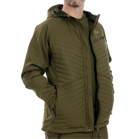 Ibice Hoodie Hybridjacke Herren (Dunkeloliv)