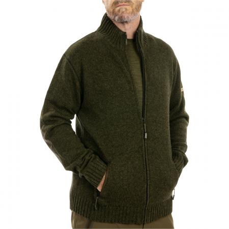  Nevis-FZ Cardigan Men (Dark Olive)