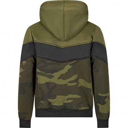 il Lago Red Level Hoodie Nevis Herren, beheizbar (Oliv/Schwarz/Camouflage)