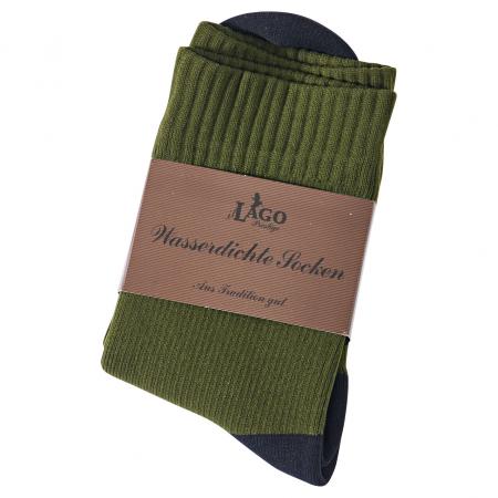  Socken Unisex, wasserdicht (Oliv/Schwarz)