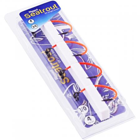  Rigged Seatrout Single Hooks (Orange)