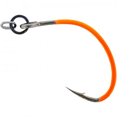  Rigged Seatrout Single Hooks (Orange)