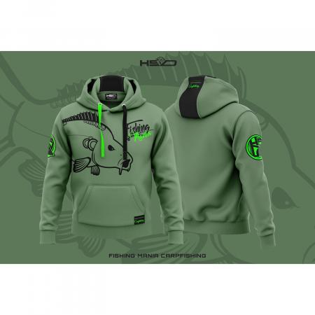  Carpfishing Mania Hoodie Herren (Olive)