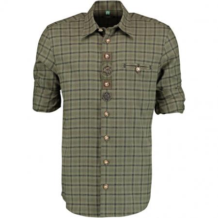  Hemd 1/1 Arm Regular Fit Herren (Khaki/Schlamm)