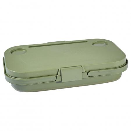 Foldable bucket with table