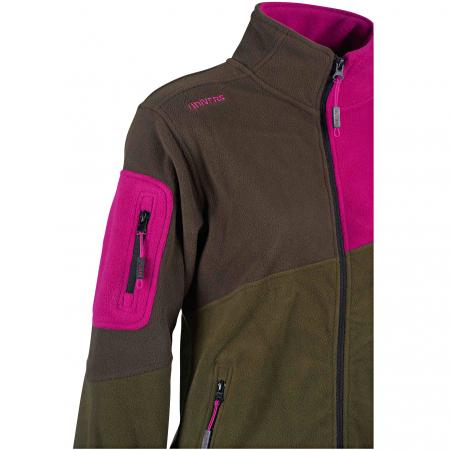  Lynx Fleece Hunting Jacket Damen (Oliv/Pink)
