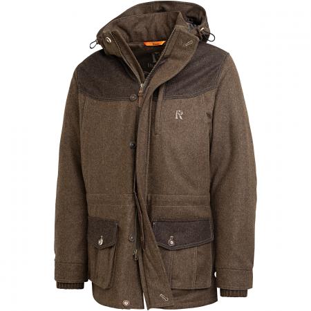 “Prestige” Hooded Loden Jacket Men (Brown)