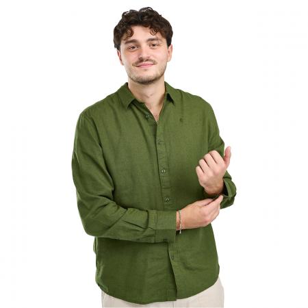 Värnamo InsectSafe Hemp Mix L/S Shirt Herren (Pine Green)