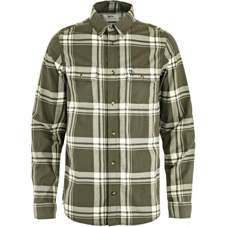  Övik Lite Flannel Shirt M Herren (Laurel Green-Chalk White)