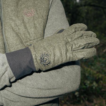Jagdhandschuhe Zugerberg Unisex (Oliv/Schwarz)