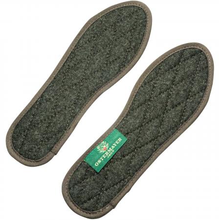  Schuheinlagesohlen aus Merinoloden Unisex (Oliv)