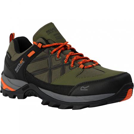  Samaris III Low Hiking Boots Men (Cypress Green/Blaze Orange)