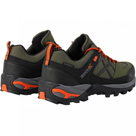  Samaris III Low Hiking Boots Men (Cypress Green/Blaze Orange)