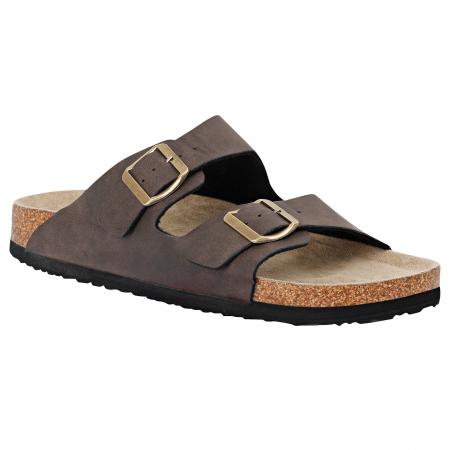 Asby Doppelriemen-Sandalen Herren (Peat)