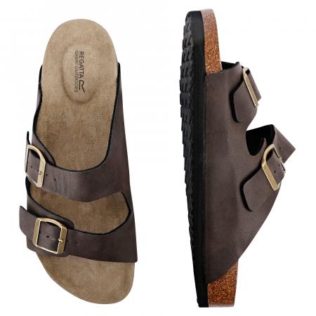  Asby Doppelriemen-Sandalen Herren (Peat)