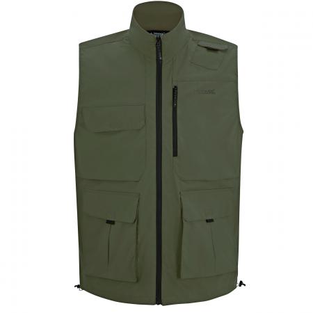  Travel Light Bodywarmer With Insect Protection Men (Dark Khaki)